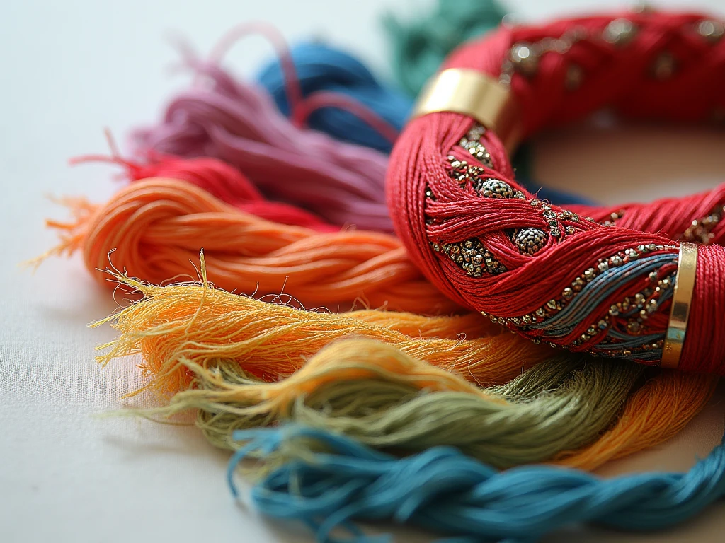 Premium embroidery threads collection